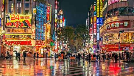 Tokyo về đêm tận hưởng cuộc sống thú vị